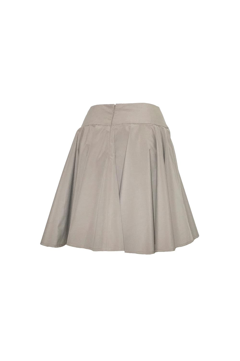 S button flare skirt