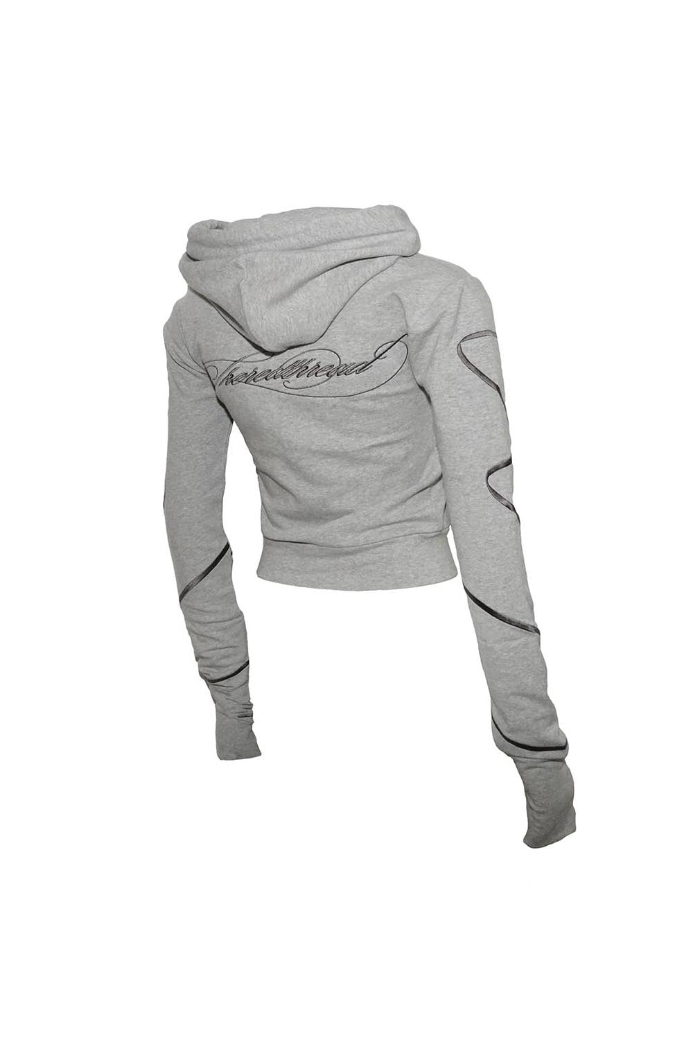 THEREDTHREAD / ザレッドスレッド】S embroidery ribbon hoodie