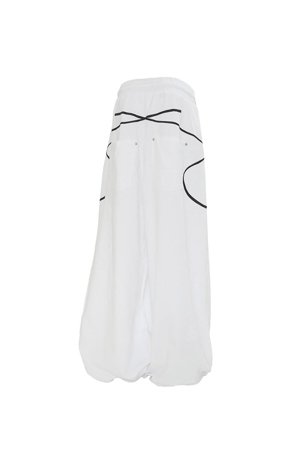 S embroidery ribbon pants