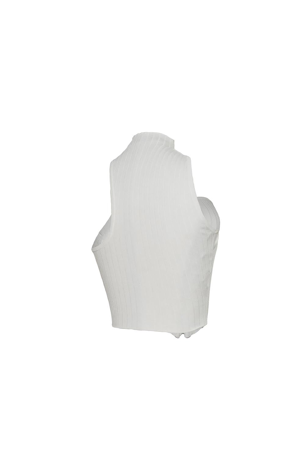 S asymmetric zip up tank