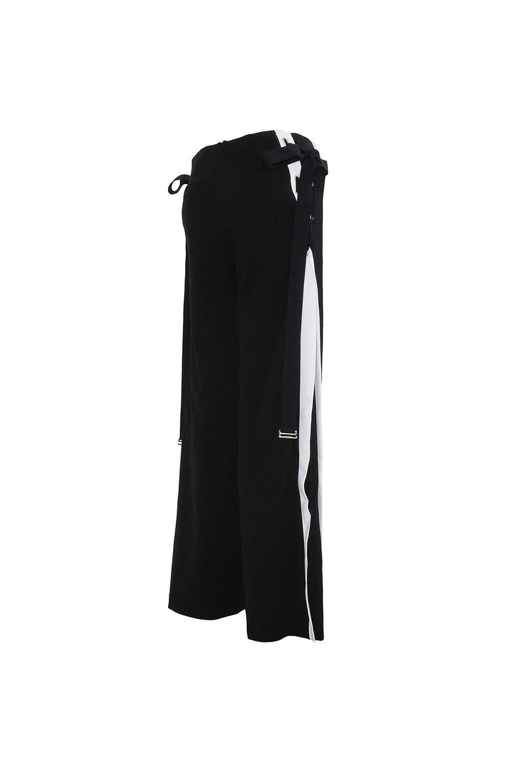 S loose fit contrast pants