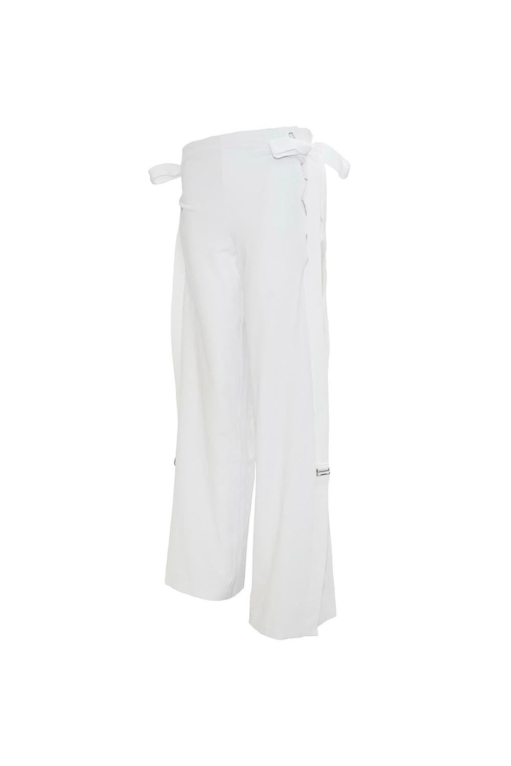 S loose fit contrast pants