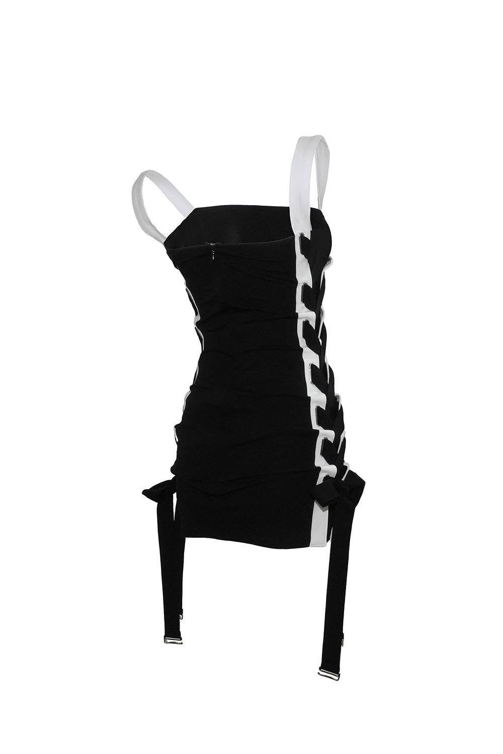 S contrast jersey dress mini