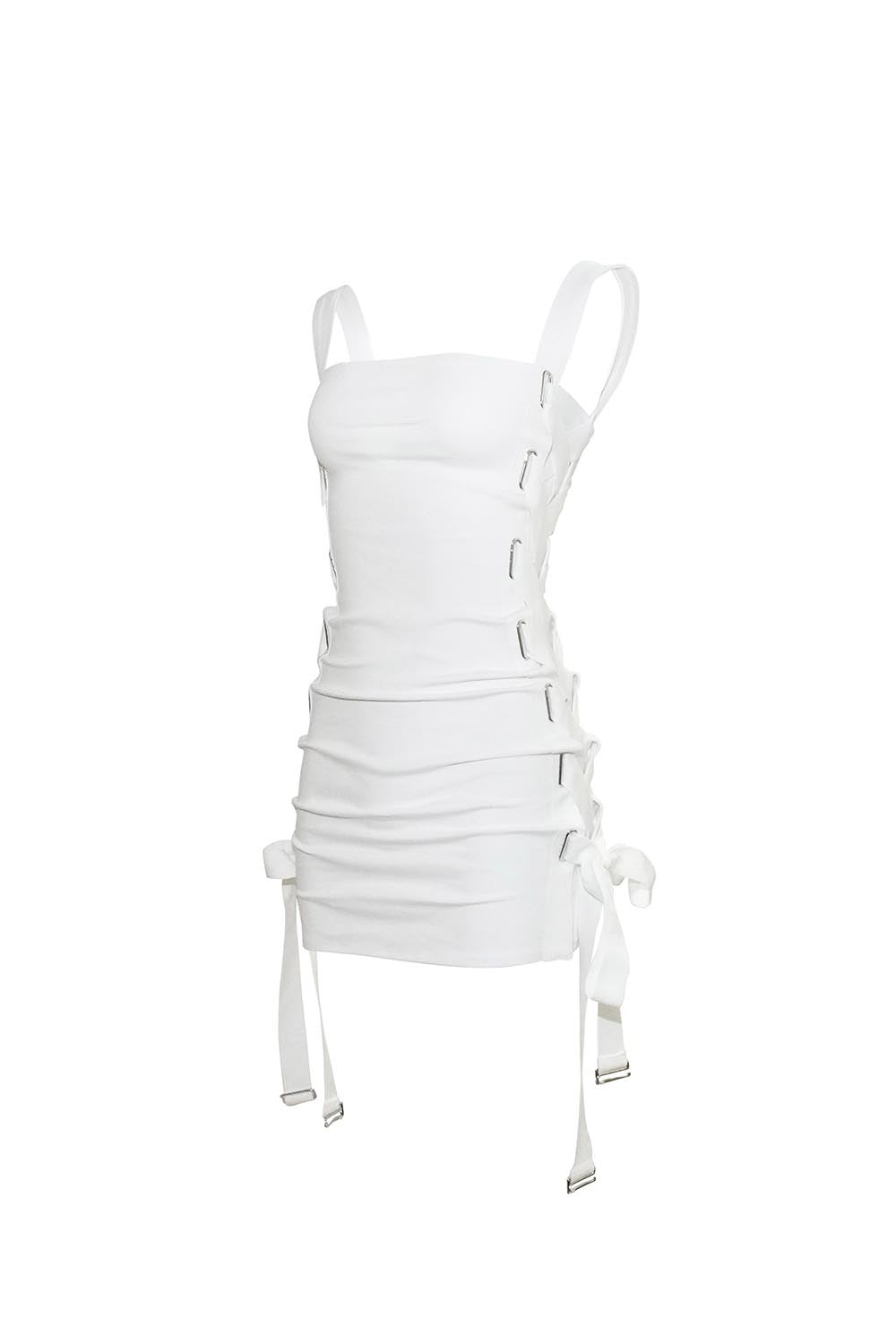 S contrast jersey dress mini