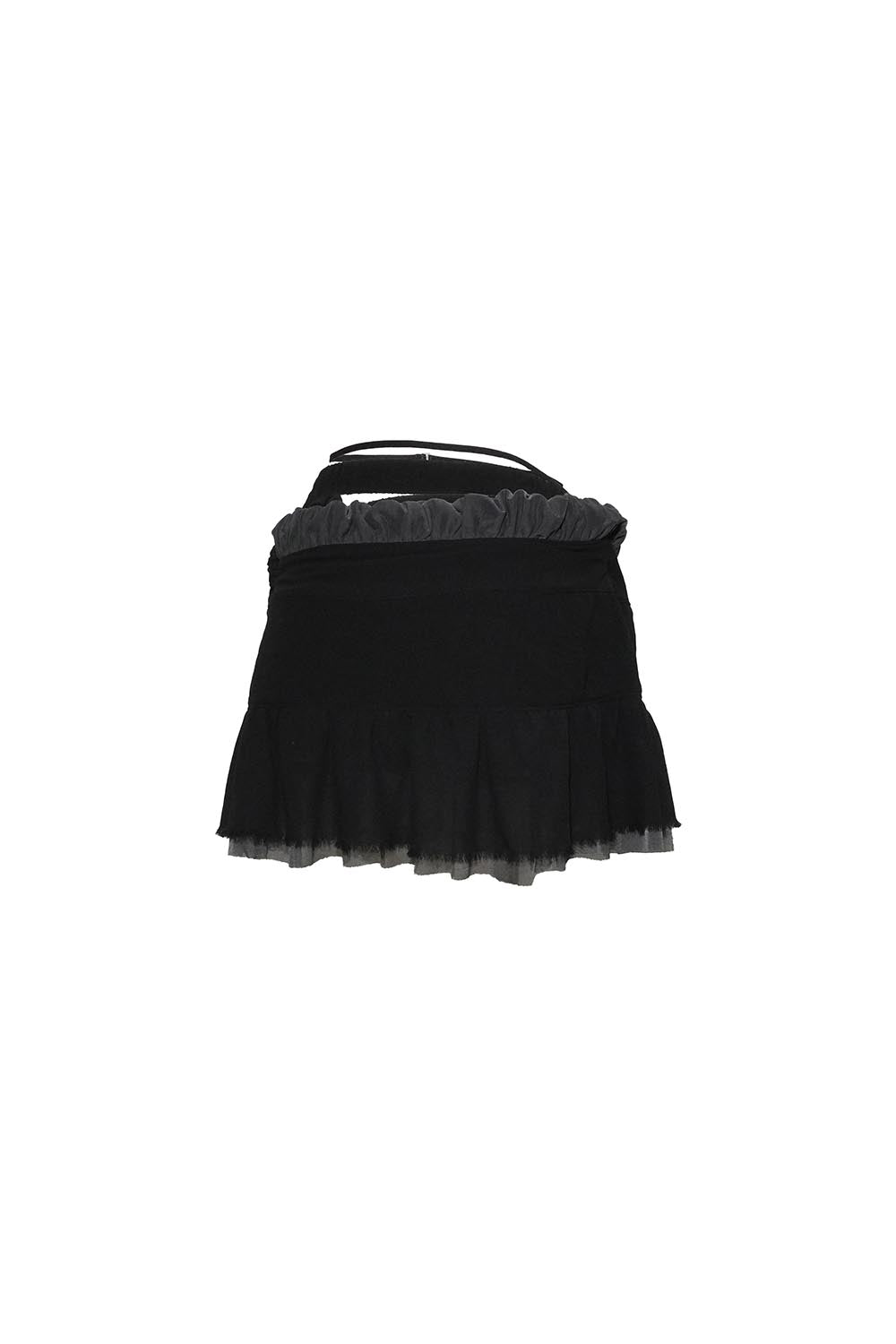 THEREDTHREAD / ザレッドスレッド】S flow frill skirt