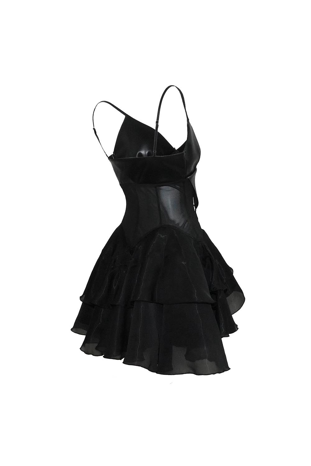 S layered ruffle dress mini
