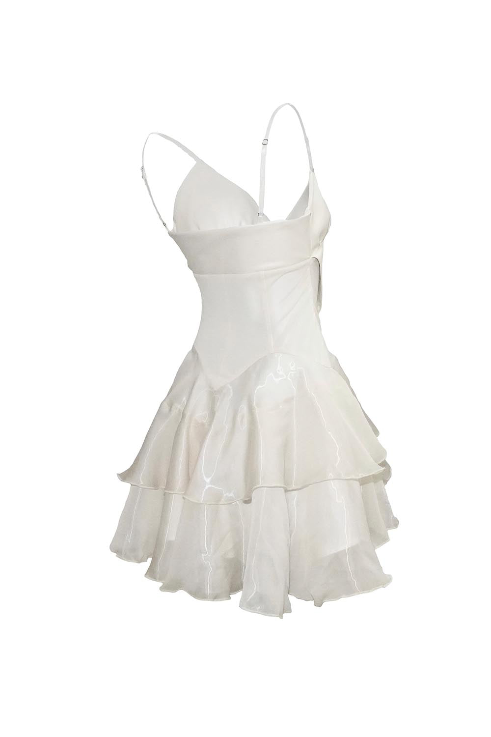S layered ruffle dress mini