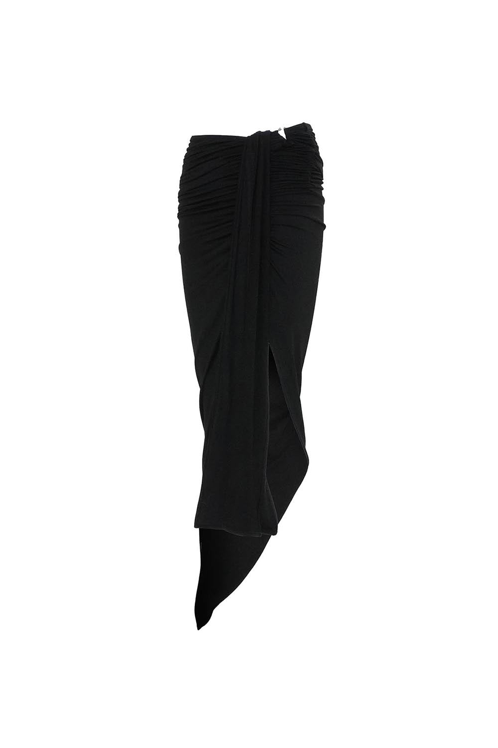 S symbol draped skirt